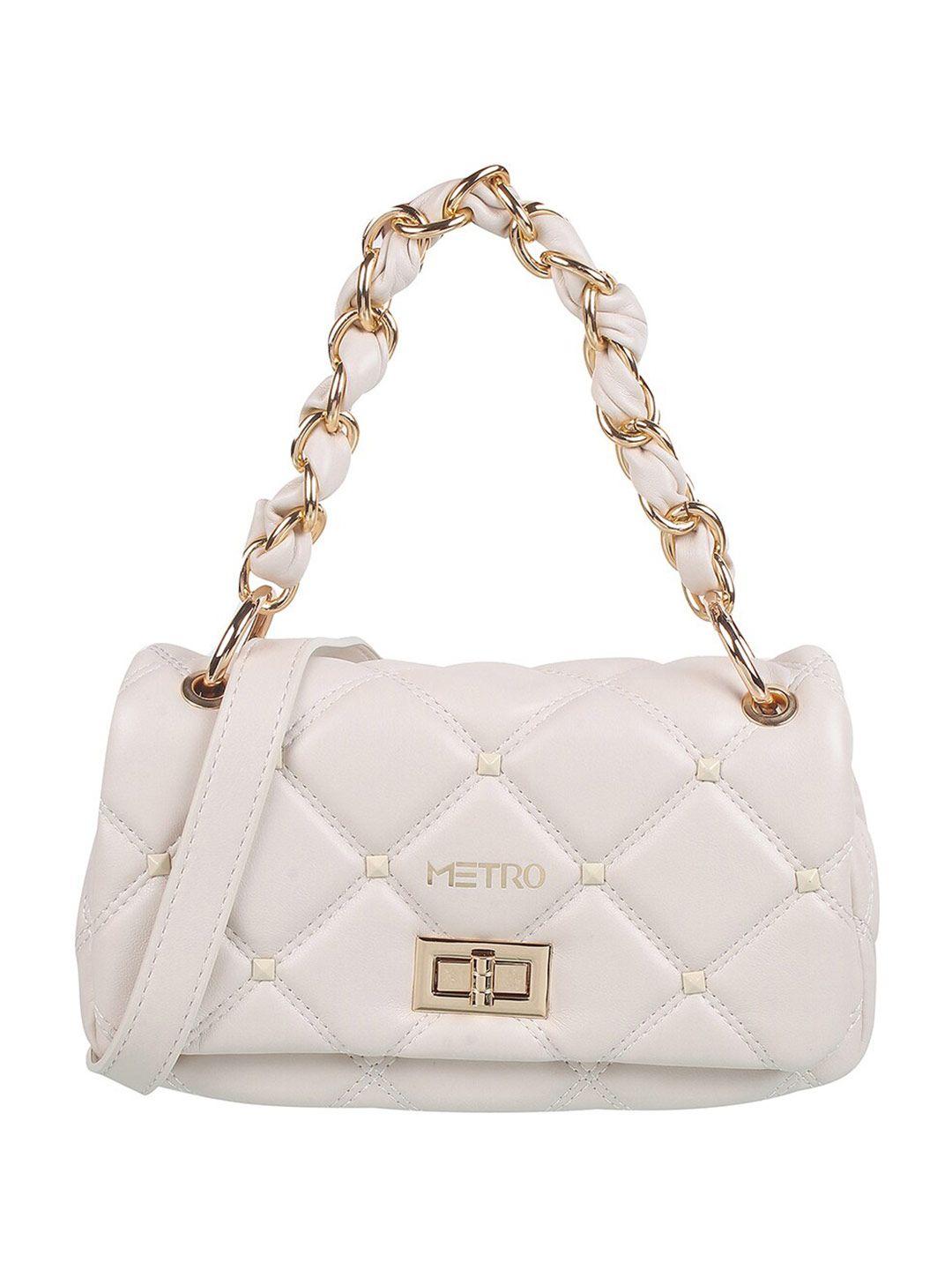 metro textured zip detail pu structured satchel