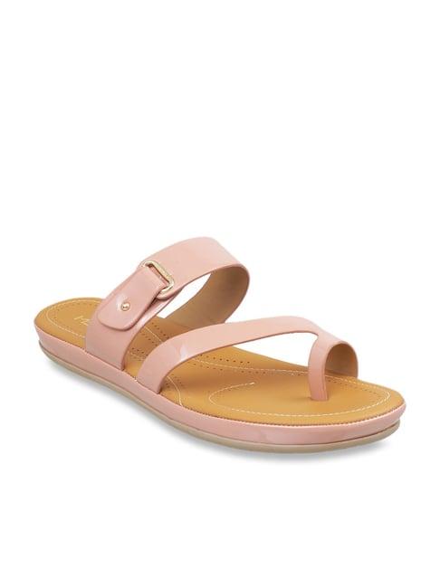 metro women's blush pink toe ring sandals