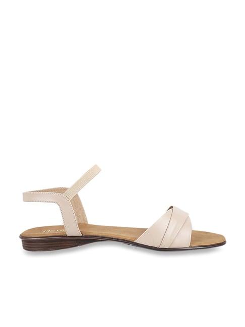 metro women's brown ankle strap sandals