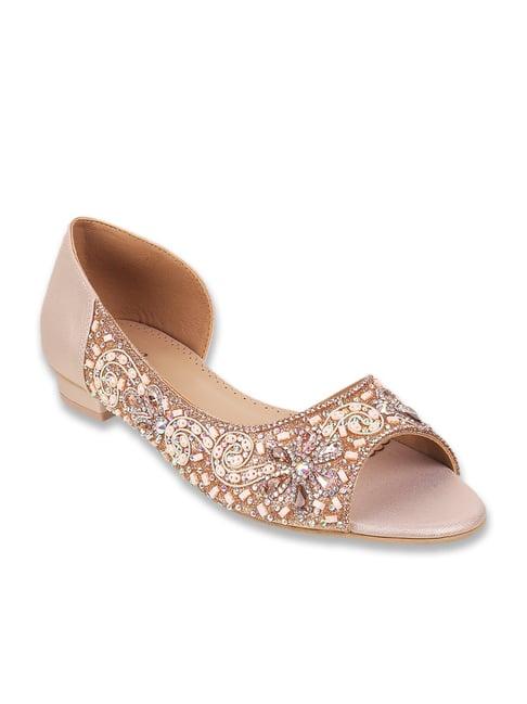 metro women's rose gold d'orsay shoes