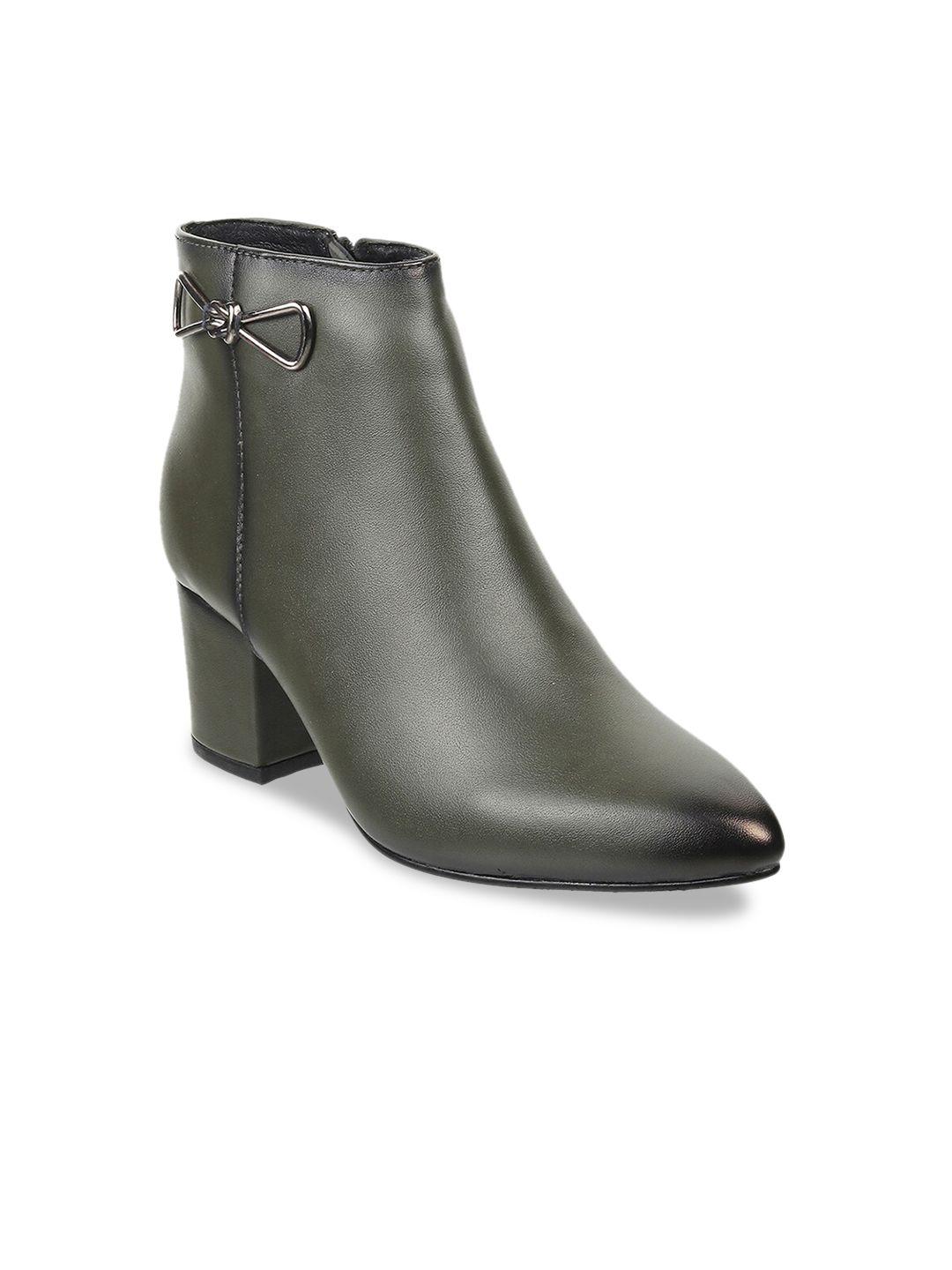 metro women block-heeled boots