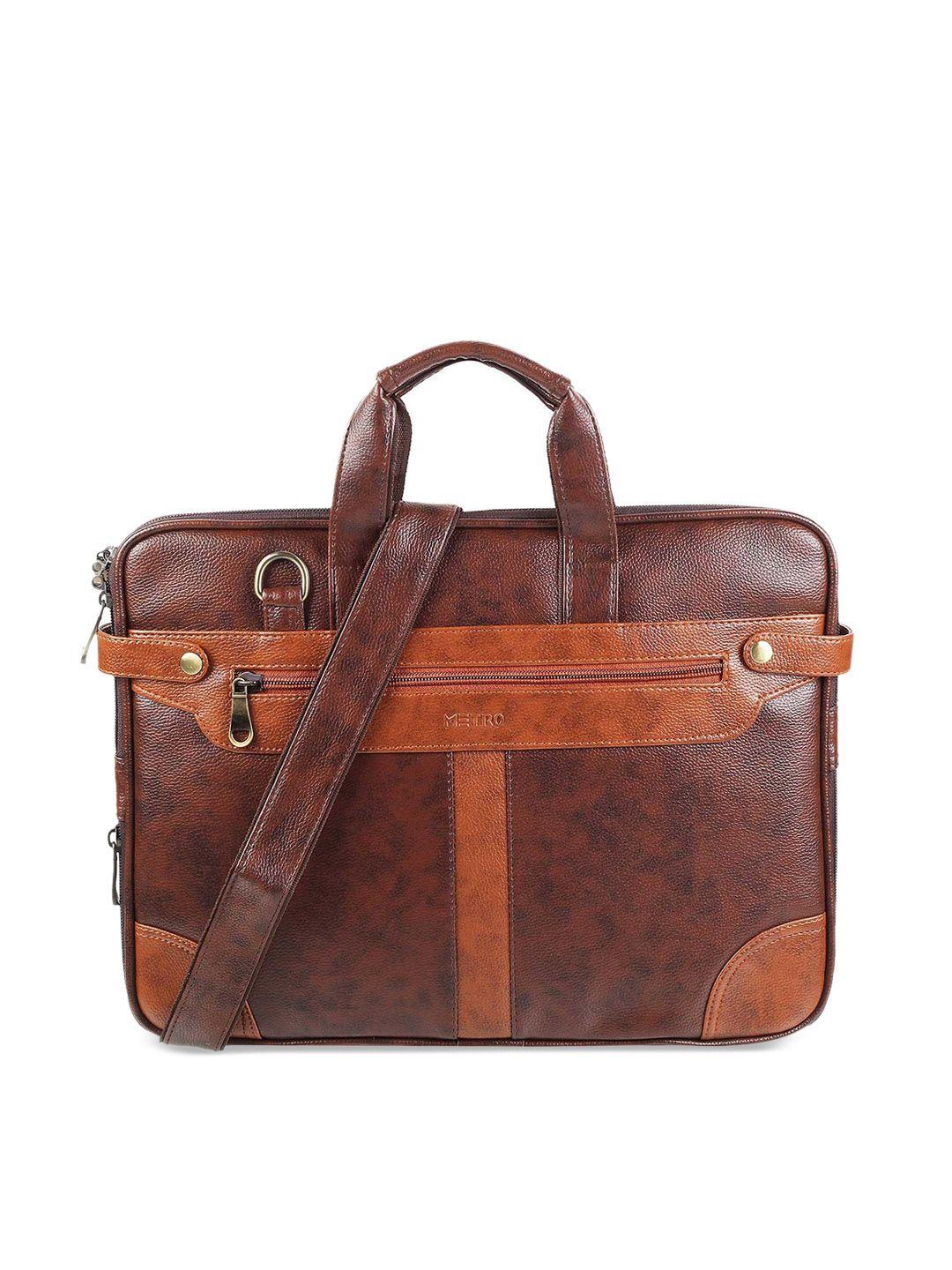 metro women brown messenger bag