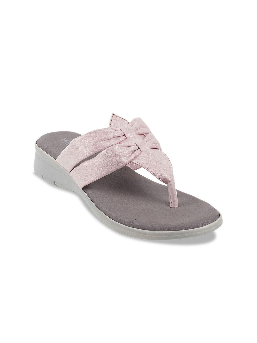 metro women pink solid wedges