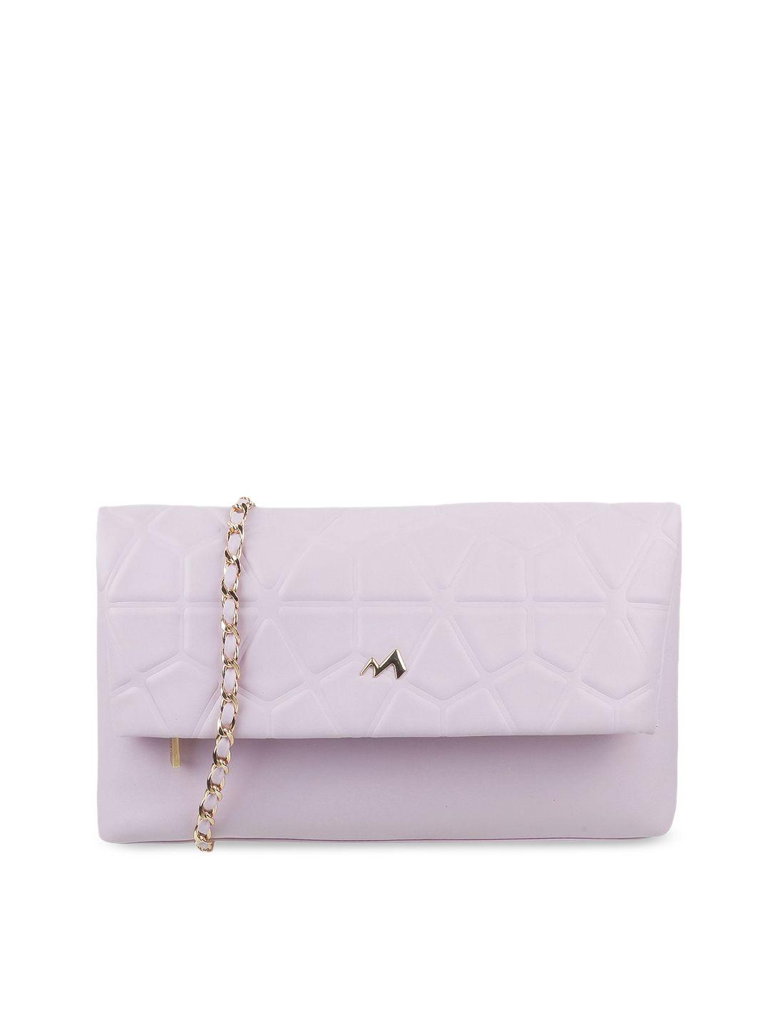 metro women purple structured sling bag