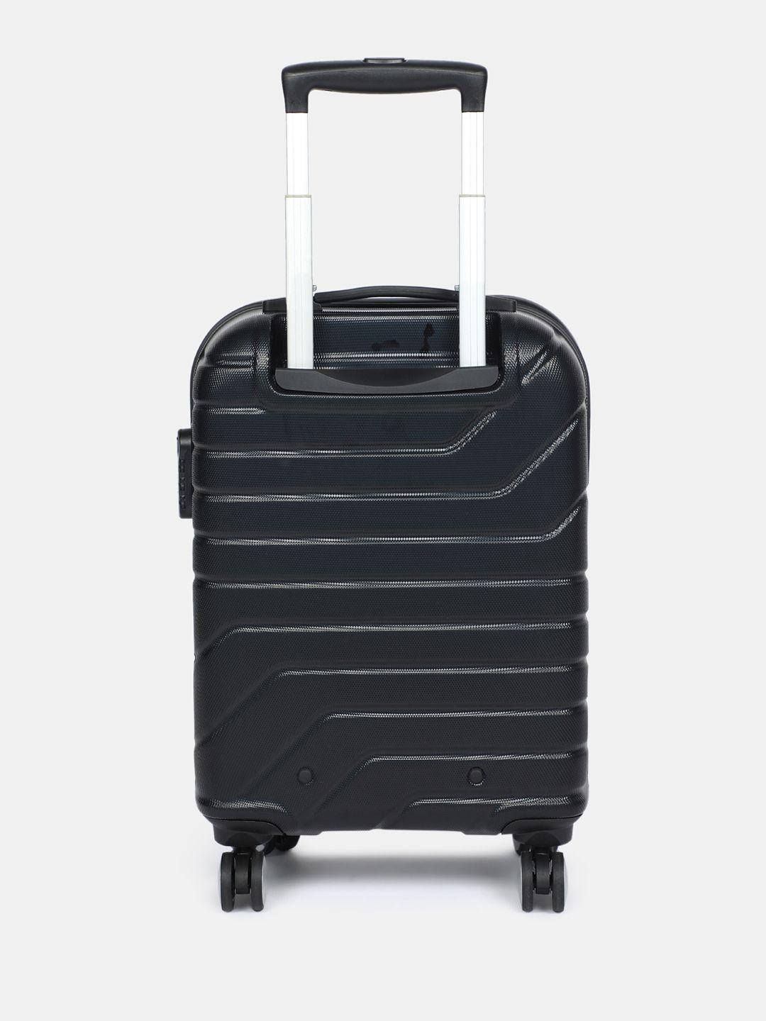 metronaut colourblocked cabin suitcase trolley bag