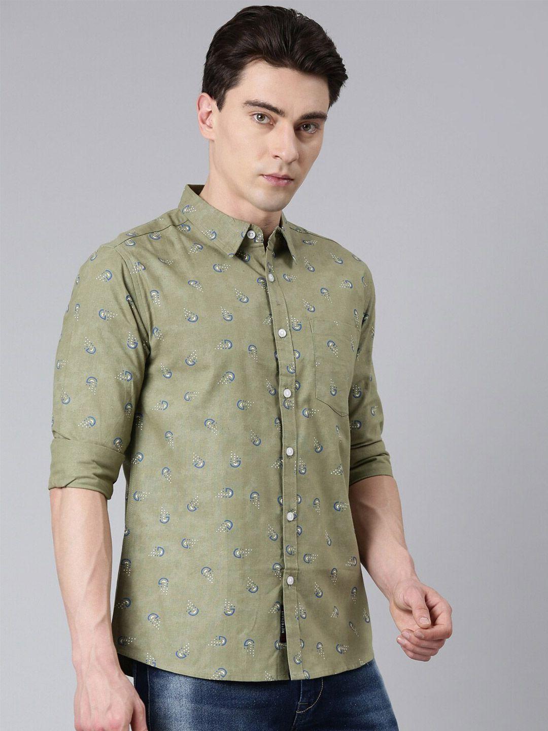 metronaut conversational printed cotton shirt