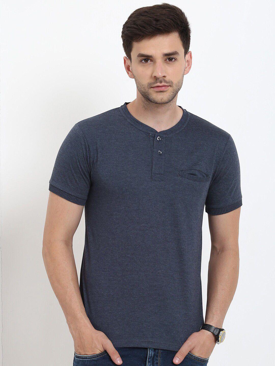 metronaut henley neck pockets t-shirt