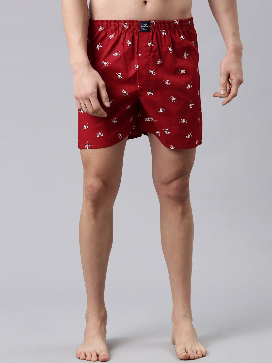 metronaut men printed pure cotton boxers