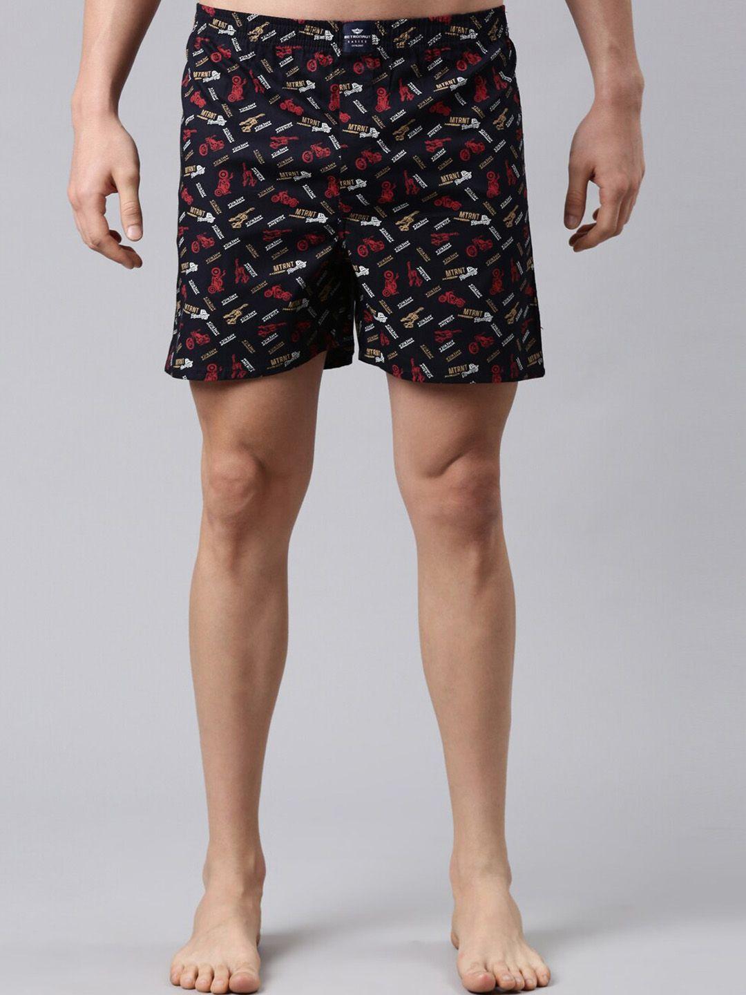 metronaut men printed pure cotton boxers