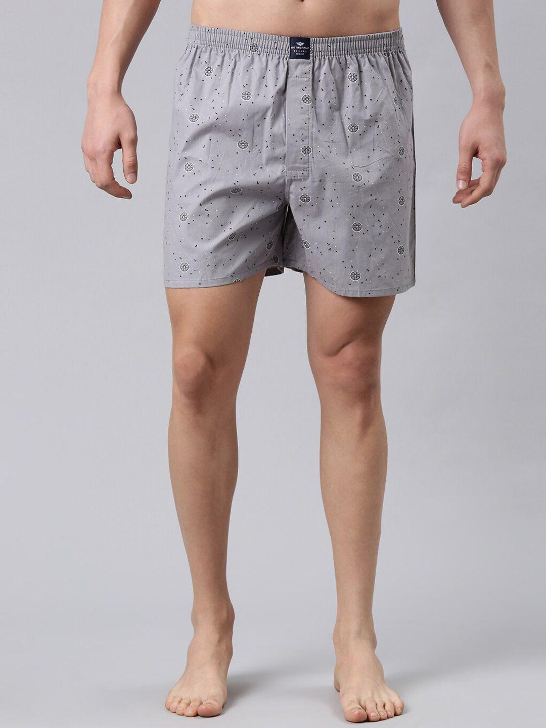 metronaut men printed pure cotton boxers