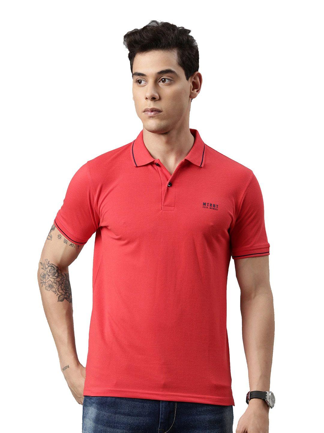 metronaut polo collar cotton t-shirt