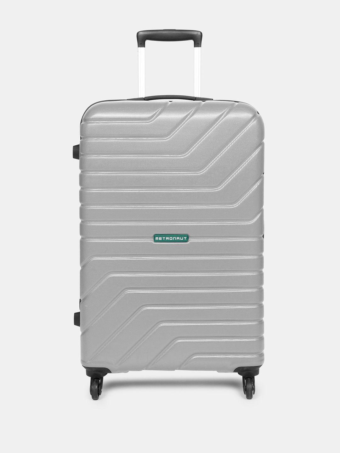 metronaut textured large check-in suitcase trolley