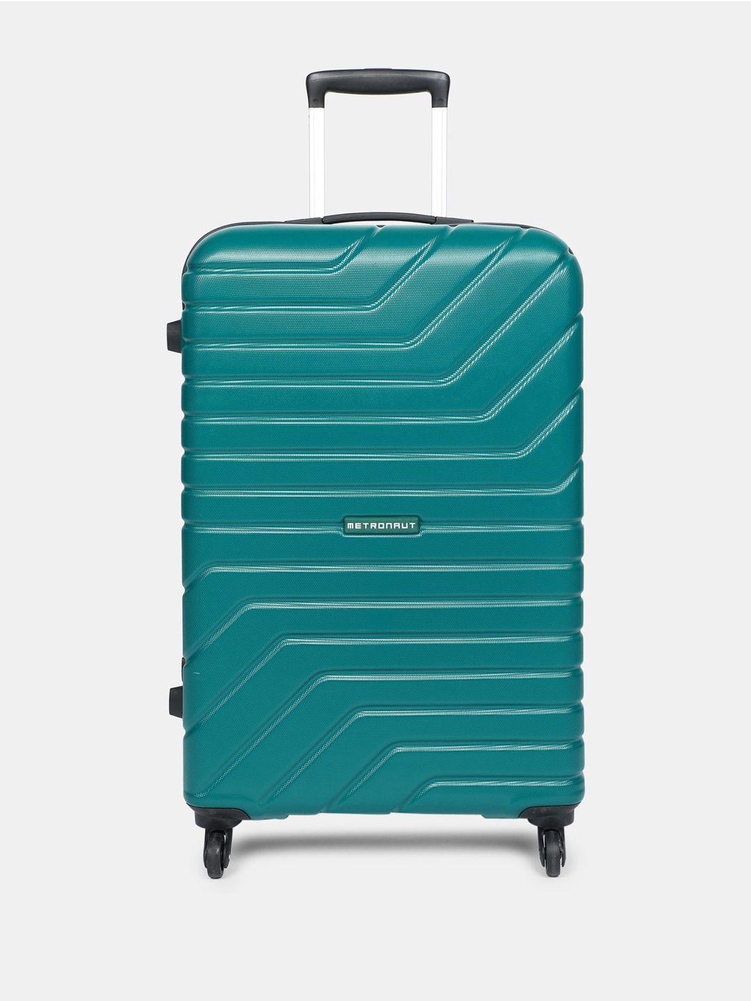 metronaut textured medium check-in suitcase trolley