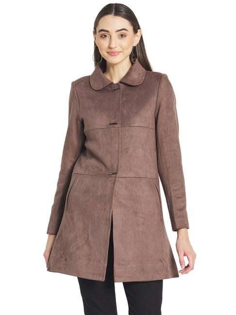 mettle brown cotton coat