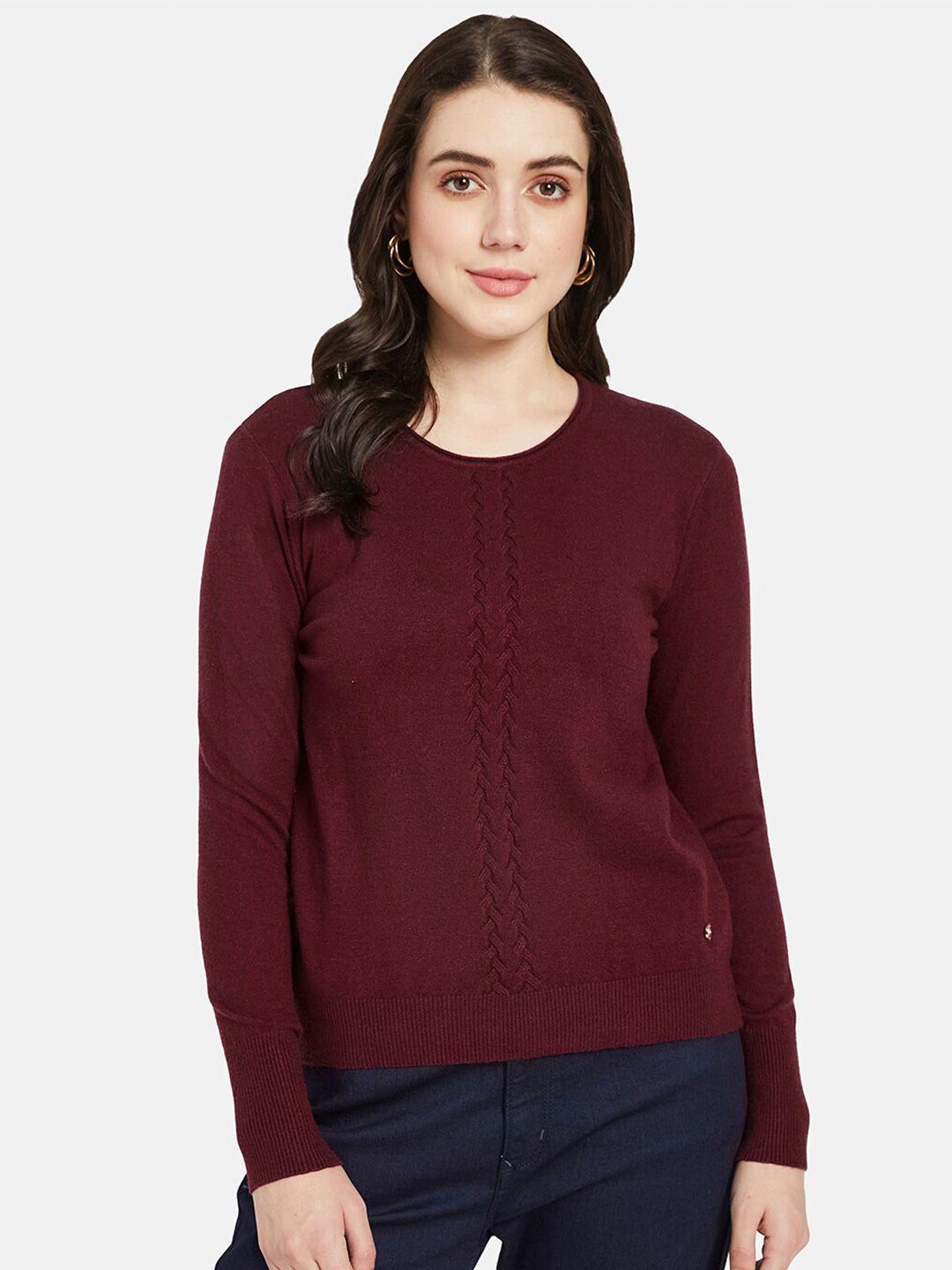 mettle cable knit self design pullover