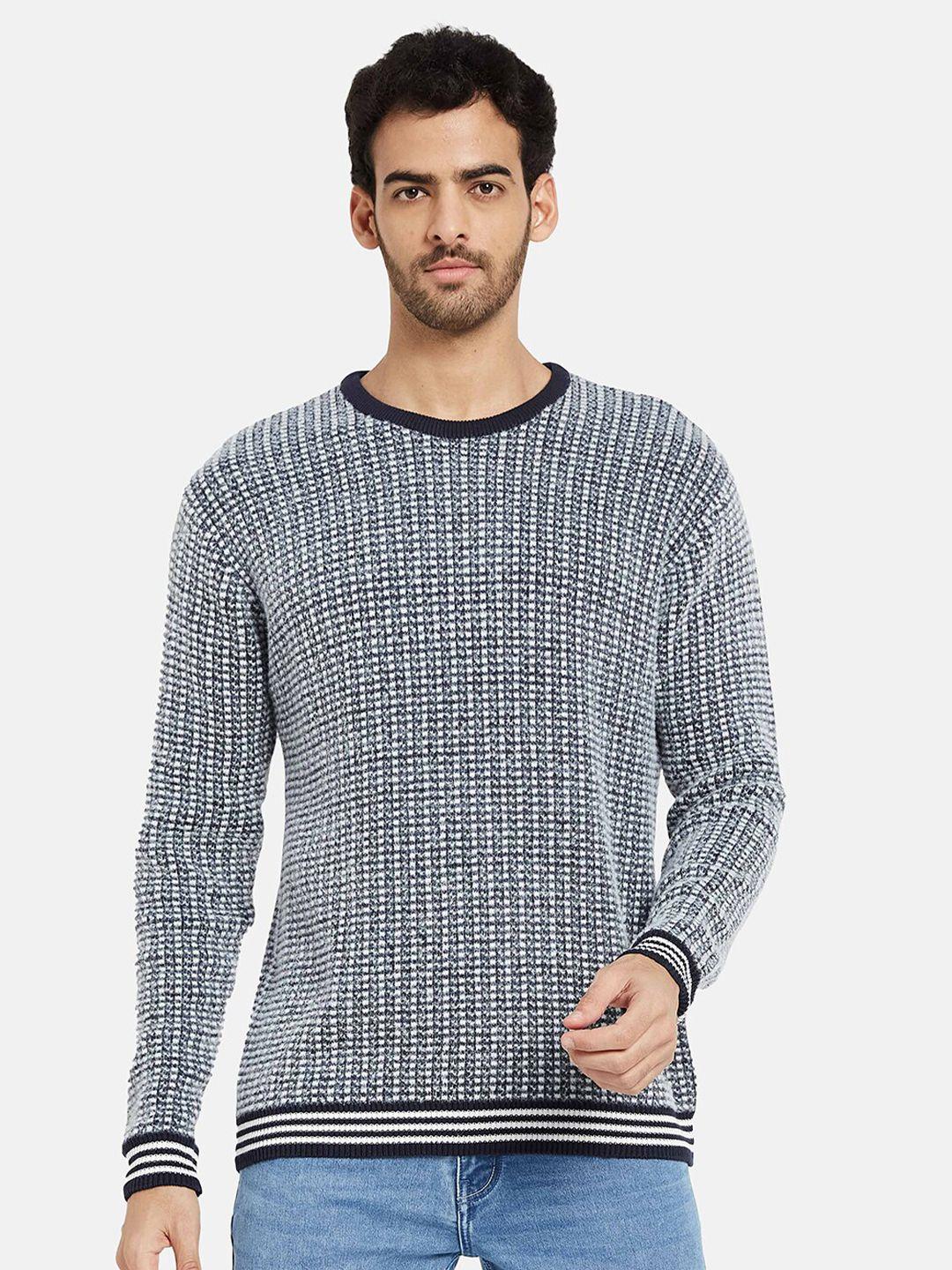 mettle checked cotton pullover