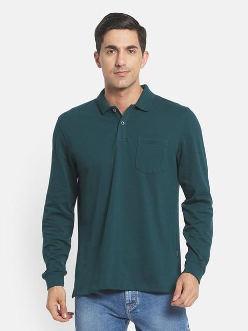 mettle dark teal polo t-shirt