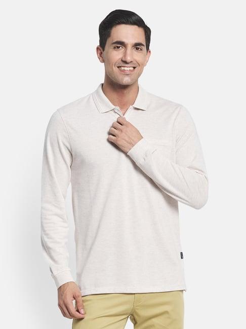 mettle ecru polo t-shirt