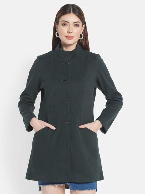 mettle green cotton coat