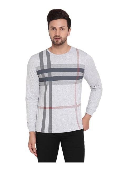 mettle grey striped crew t-shirt