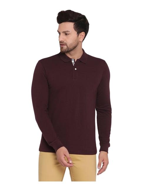 mettle maroon polo t-shirt