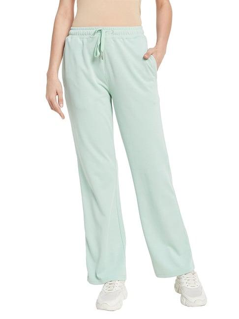 mettle mint cotton regular fit trackpants