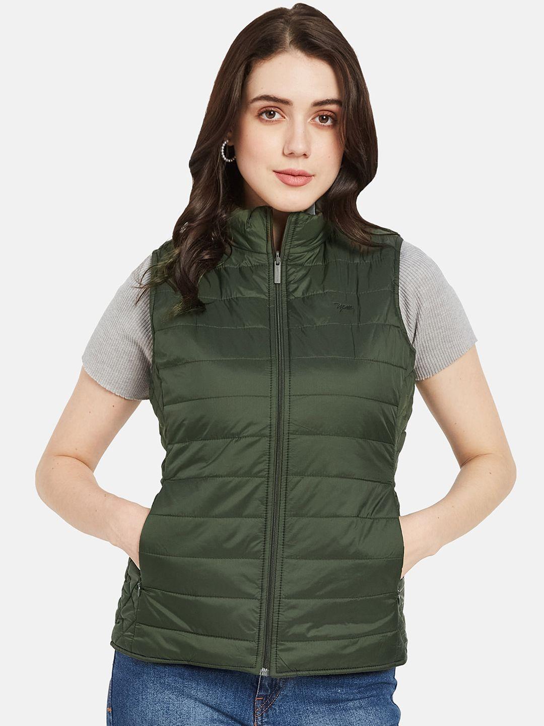 mettle mock collar sleeveless nylon padded jacket