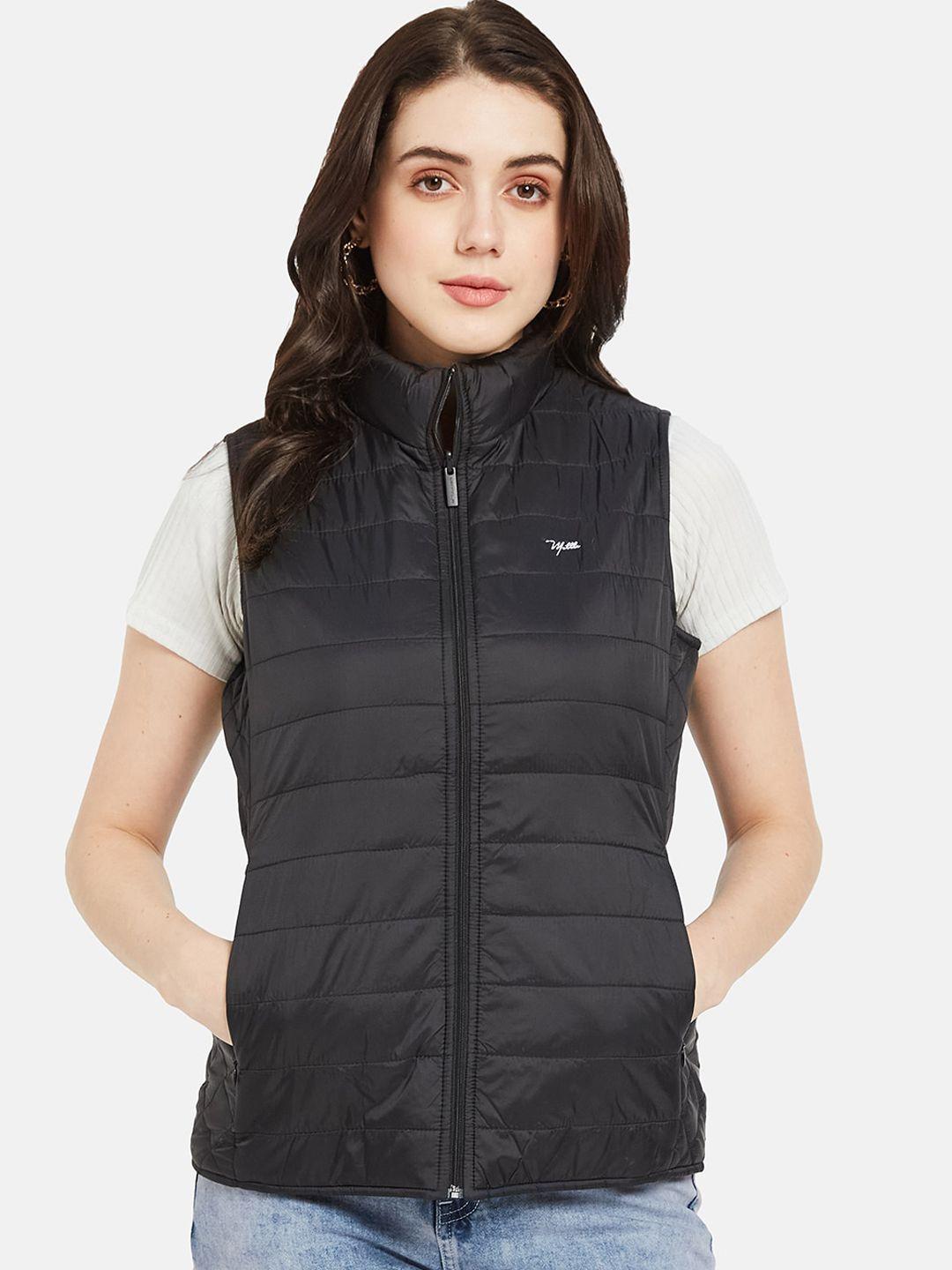 mettle mock collar sleeveless puffer jacket