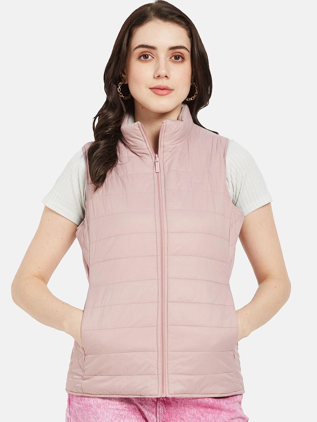 mettle mock collar sleeveless quilted jacket