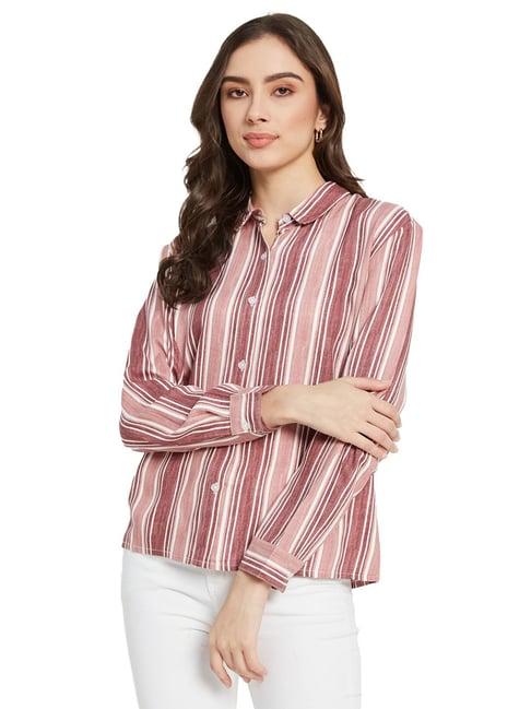 mettle multicolor cotton striped shirt