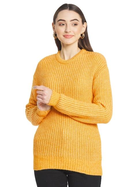 mettle mustard ribbed pullover