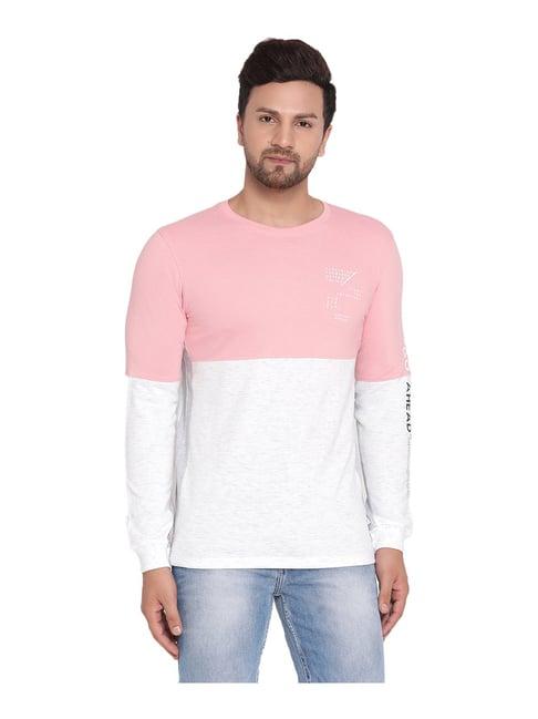 mettle pink crew t-shirt