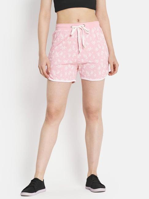 mettle pink floral print shorts