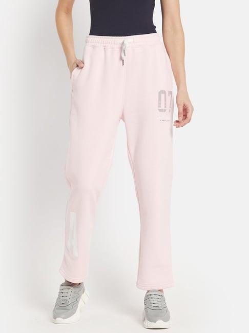 mettle pink printed track pants