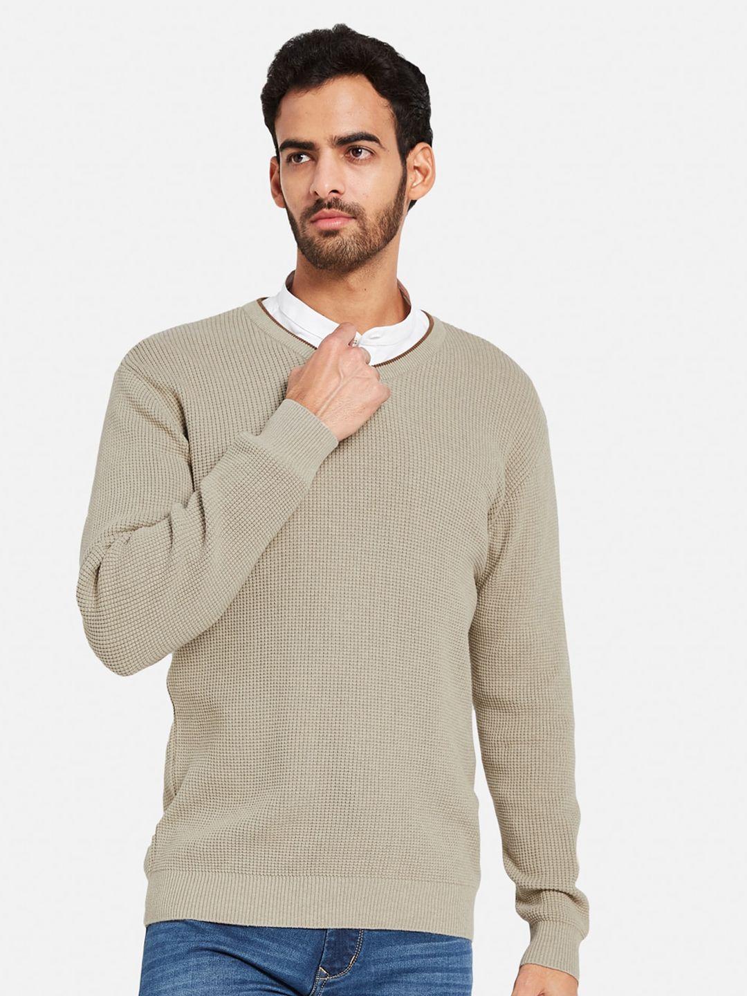 mettle ribbed v-neck cotton pullover
