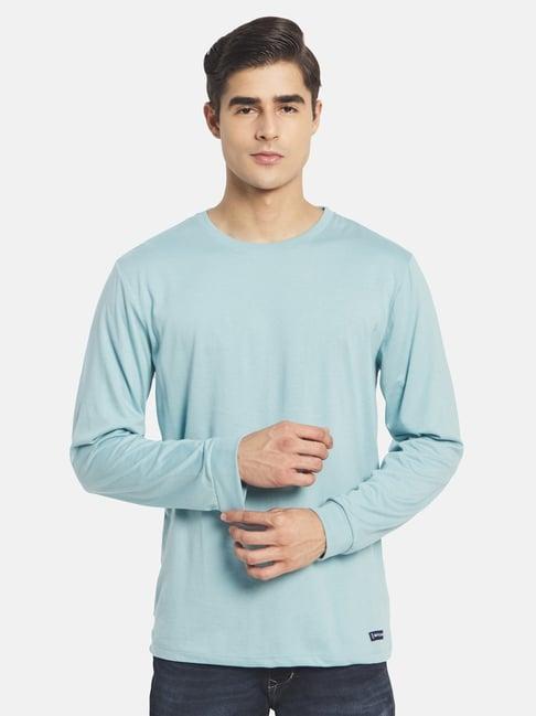 mettle teal blue crew t-shirt