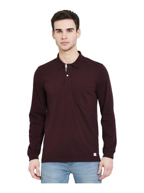 mettle wine polo t-shirt