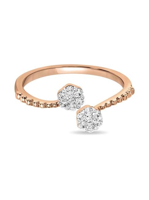 mia by tanishq 14 kt rose gold lovely ring