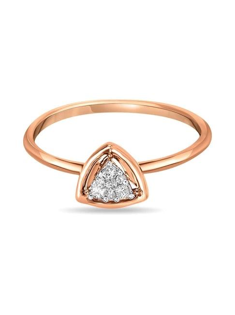 mia by tanishq 18kt rose gold diamond ring