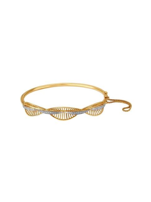 mia by tanishq 14k gold & diamond bangle for women