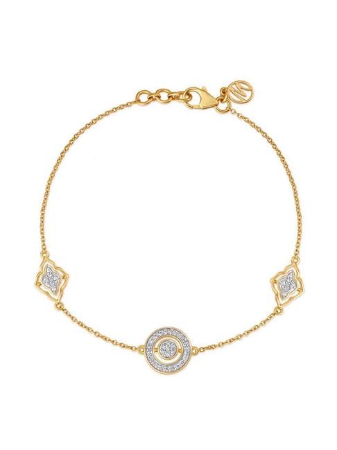mia by tanishq 14k gold & diamond bracelet for women