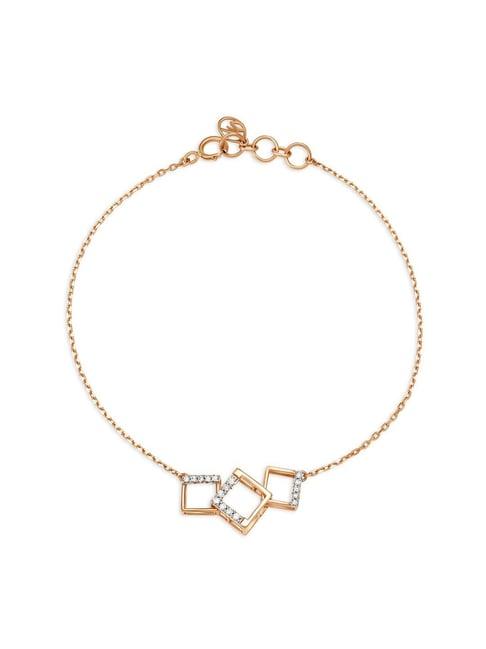 mia by tanishq 14k gold & diamond bracelet for women