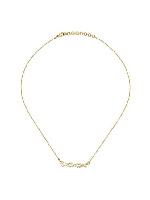 mia by tanishq 14k gold & diamond necklace for women