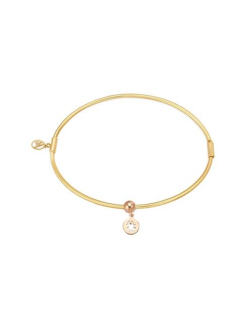 mia by tanishq 14k gold bangle with charms for women