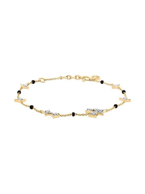 mia by tanishq 18k gold rising star bracelet for women
