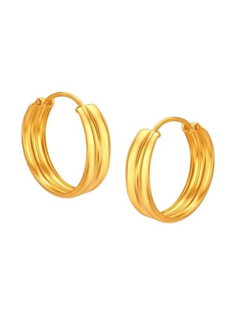 mia by tanishq 22k gold earrings for women