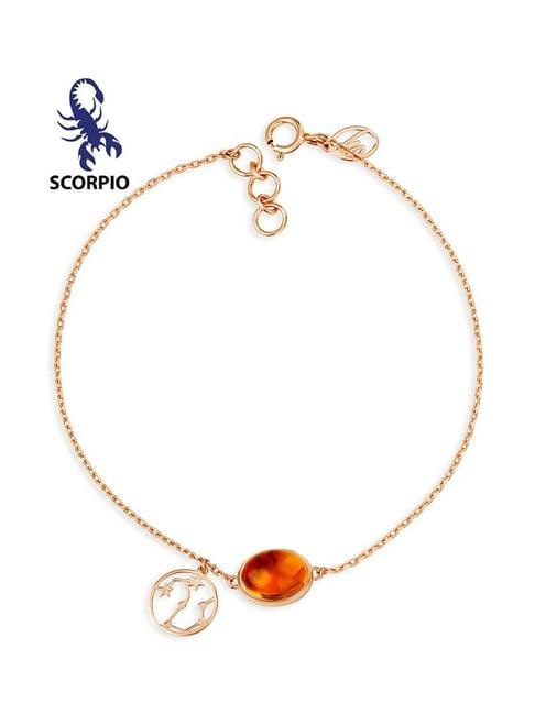 mia by tanishq scorpio 14k gold bracelet for women