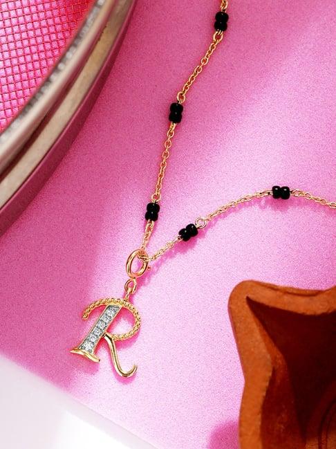 mia sutra diy with alphabet charms- r diamond necklace