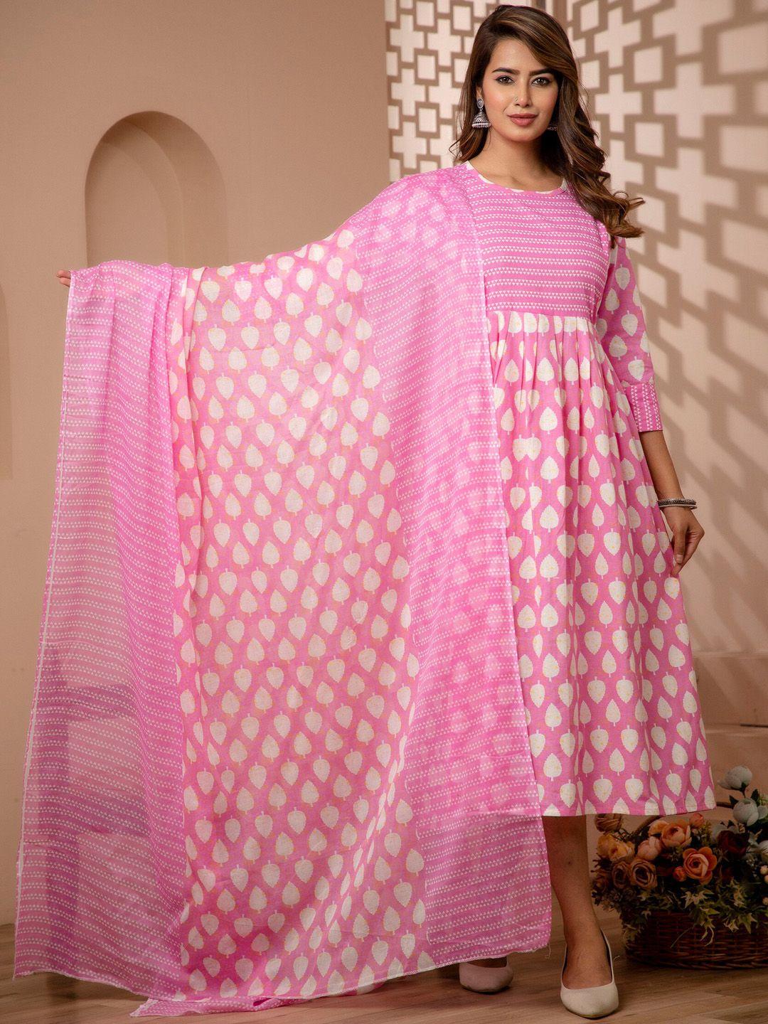 mialo fashion printed maternity kurta with dupatta