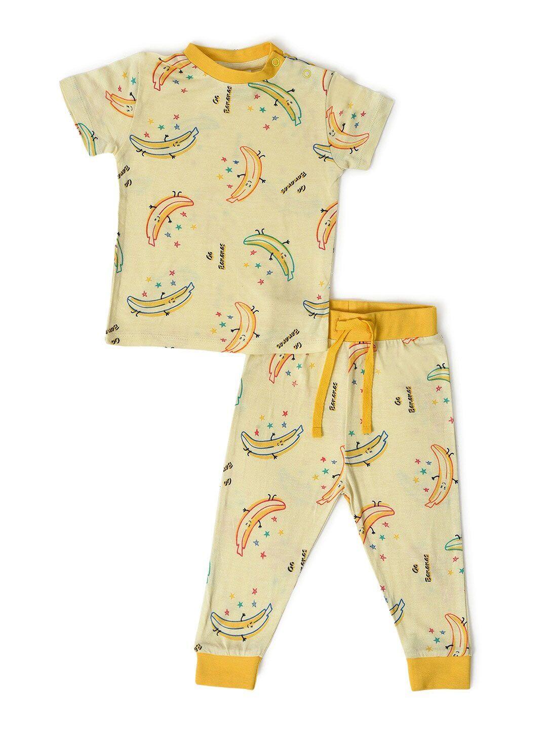 miarcus infant printed t-shirt with pyjamas set